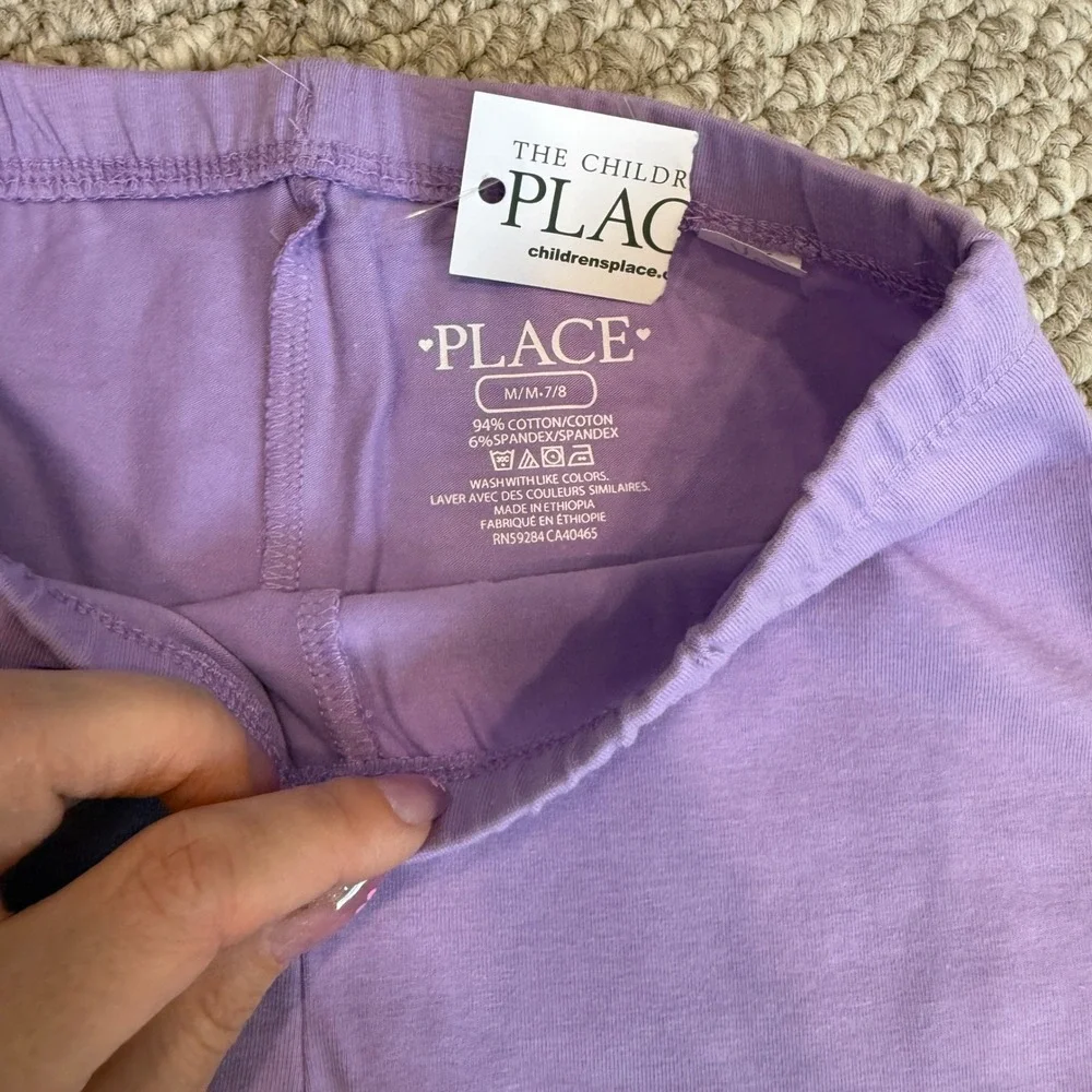 The‎ Childrens Place Girls 2 Pack Bike Shorts Pink Purple Size M 7-8 NWT